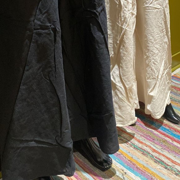 Bhutani Cotton Waist Wide-Leg Flare Pants - Solid (Black) - Picture 3 of 3